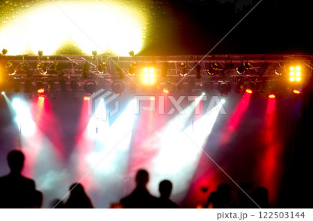 spotlights at concert spotlights at concert 122503144