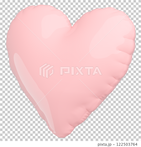 3D image_heart balloon_pink 122503764