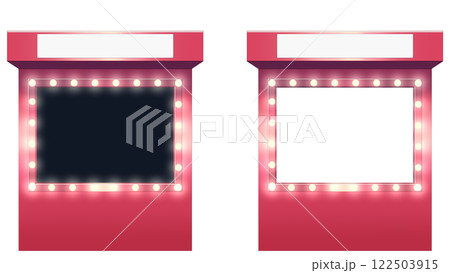 クイズ番組の回答者席 クイズ番組の回答者席 122503915