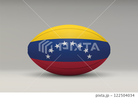 Venezuela Rugby Ball with National Flag Design 122504034