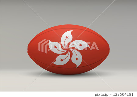 Hong Kong Rugby Ball with National Flag Design 122504181