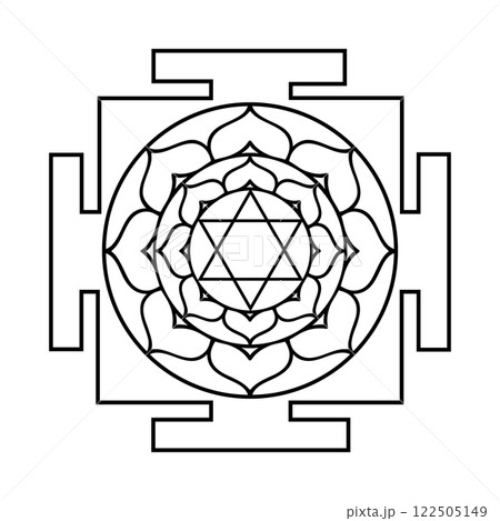 Bhuvaneswari Yantra Sacred Geometric Design Bhuvaneswari Yantra Sacred Geometric Design 122505149