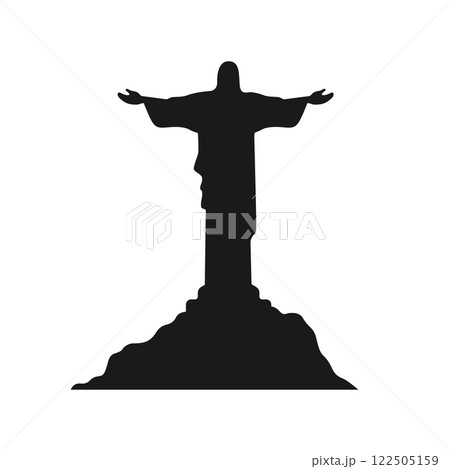 Minimalist Christ the Redeemer Silhouette Minimalist Christ the Redeemer Silhouette 122505159