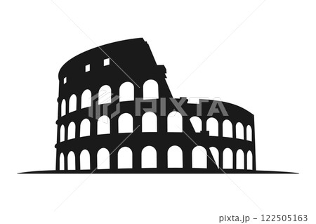 Minimalist Colosseum Silhouette 122505163