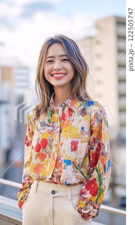 女性のヘアスタイルイメージ「AI生成画像」 122505747