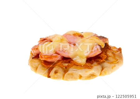pitta with sausage isolated 122505951