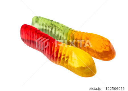 jelly worms isolated jelly worms isolated 122506053