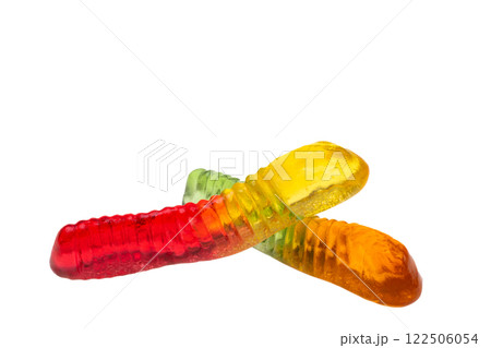 jelly worms isolated jelly worms isolated 122506054