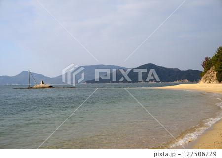 小豆島戸形崎の浜辺-4 小豆島戸形崎の浜辺-4 122506229