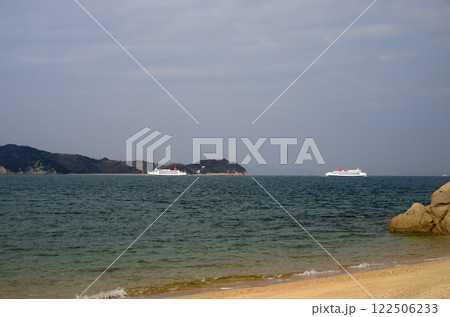 小豆島戸形崎の浜辺-7 122506233