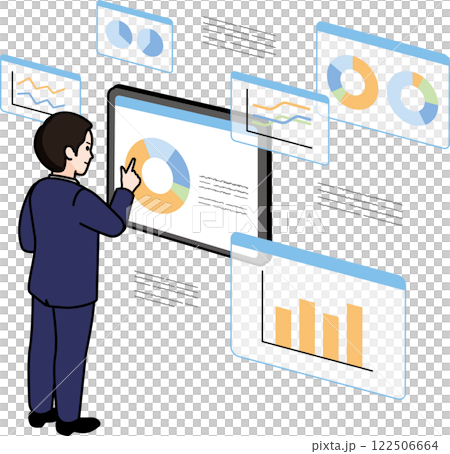 データアナリストの男性 データアナリストの男性 122506664