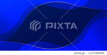 Absrtract luxury blue background with gold curved lines elegant. Template award concept. 122506804