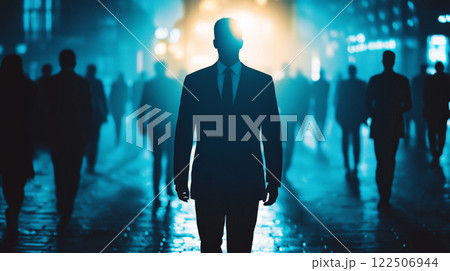 A powerful and confident business owner conducting an exclusive hiring process for an elite company. Generative AI 122506944