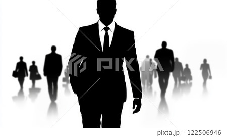 A powerful and confident business owner conducting an exclusive hiring process for an elite company. Generative AI 122506946