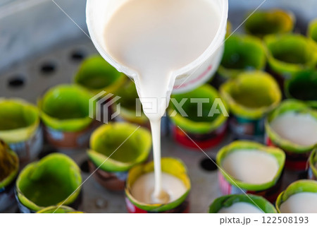 Nian gao or Chinese New Year's cake is sweet food 122508193