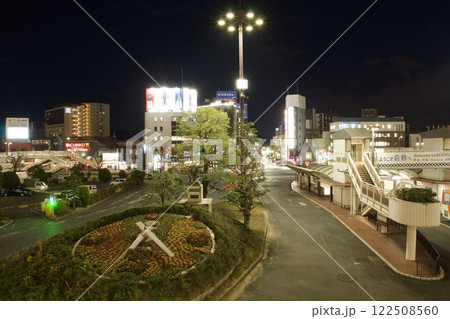 倉敷駅前の夜景 レーザービーム 倉敷駅前の夜景 レーザービーム 122508560