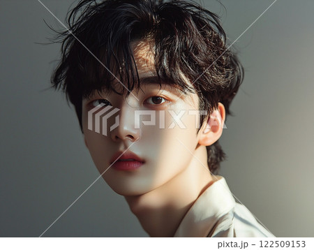 男性アイドル風のポートレート	 122509153
