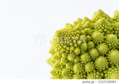 ロマネスコのつぼみのクローズアップ ロマネスコのつぼみのクローズアップ 122510084