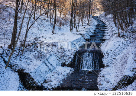 冬の牛伏川フランス式階段工【松本市】 122510639