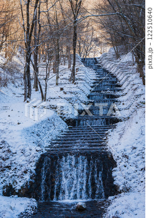 冬の牛伏川フランス式階段工【松本市】 冬の牛伏川フランス式階段工【松本市】 122510640