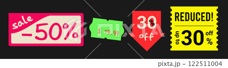 Set of Sale Stickers 122511004