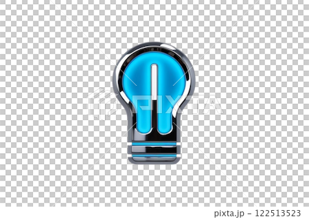 Lighting Icon futuristic lightbulb innovative on transparency background PNG  122513523