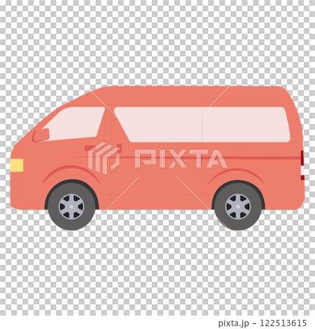 車輛:簡易側向小型貨車,紅色 車輛:簡易側向小型貨車,紅色 122513615