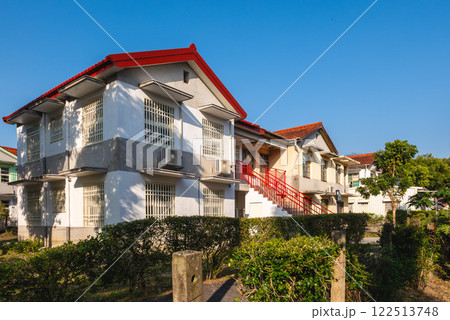 Street view of Zhongxing New Village in Nantou County, Taiwan 122513748
