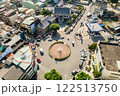Aerial view of the roundabout of Nantou City in Nantou County, Taiwan 122513750