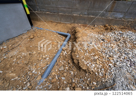 新築工事の際の配管工事 新築工事の際の配管工事 122514065