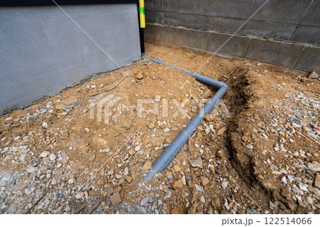 新築工事の際の配管工事 122514066
