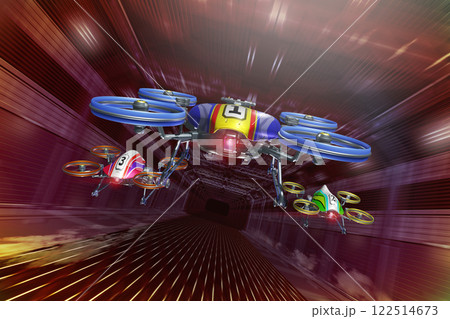 ドローンレースのイメージ（Drone race ） 122514673