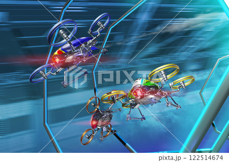 ドローンレースのイメージ(Drone race ) ドローンレースのイメージ(Drone race ) 122514674
