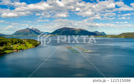 Farm salmon fishing in Norway 122515086