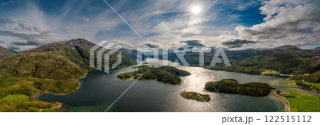 Beautiful Nature Norway aerial photography. 122515112