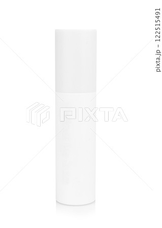 Cosmetic bottles lipstick isolated on white background 122515491