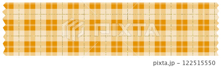 イラスト素材　キラキラしたマスキングテープ　ゴールド 122515550