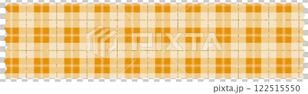 イラスト素材　キラキラしたマスキングテープ　ゴールド 122515550