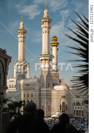 Minarets of Masjid al-Haram in Mecca, Saudi Arabia Sacred Islamic Architecture Minarets of Masjid al-Haram in Mecca, Saudi Arabia Sacred Islamic Architecture 122515962