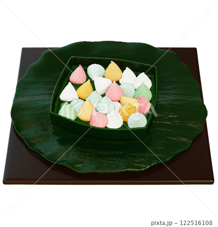 Thai Dessert , Allure On transparent background , 3D Rendering 122516108