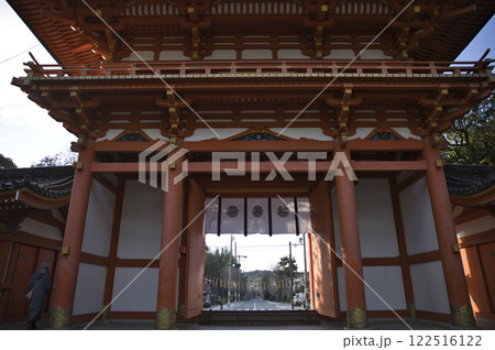 今宮神社　楼門から望む今宮門前通り3 122516122