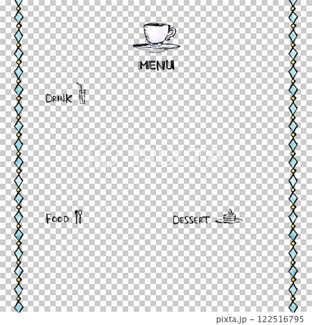 方形菜單背景材料 122516795