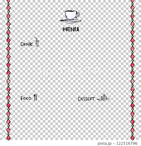 方形菜單背景材料 122516796