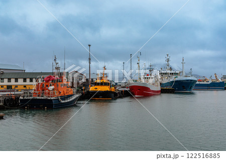 A small fishing port in Hofn in the east of Iceland. 122516885