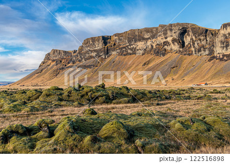 Landscape around Orustuholl (Battle Hill) in Iceland. Landscape around Orustuholl (Battle Hill) in Iceland. 122516898