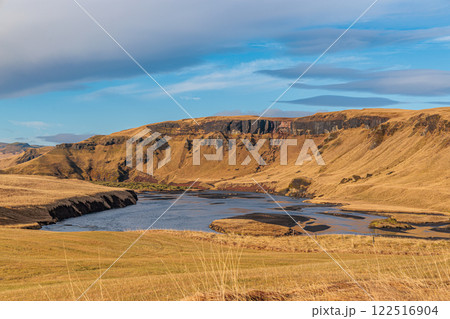 Landscape around Kirkjubaejarklaustur in southern Iceland. Landscape around Kirkjubaejarklaustur in southern Iceland. 122516904