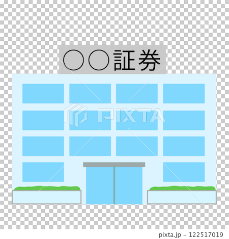 Simple illustration of a securities company Simple illustration of a securities company 122517019