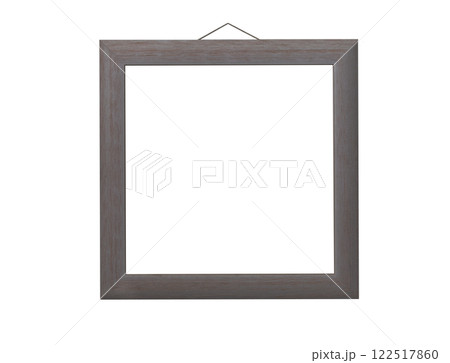 Black modern wood frame or picture frame isolated. 122517860
