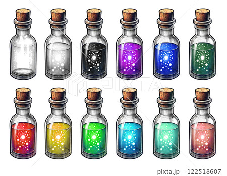 液体の入った小瓶2 液体の入った小瓶2 122518607