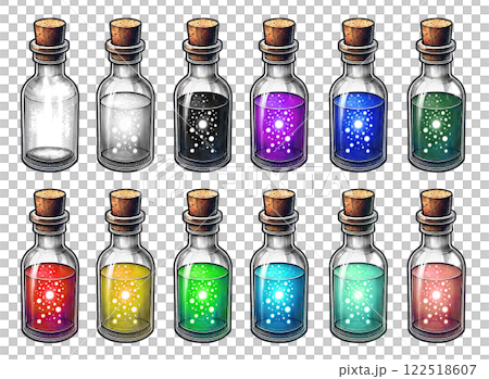液体の入った小瓶2 液体の入った小瓶2 122518607